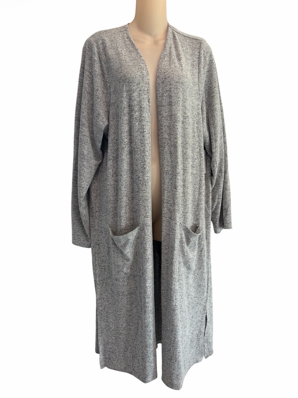 NWT Torrid Super Soft Lightweight Open Front MIDI Cardigan Duster Size 2X Gray